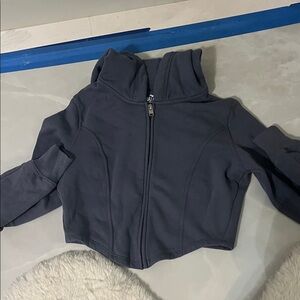 Hollister Zip-Up Corset Hoodie